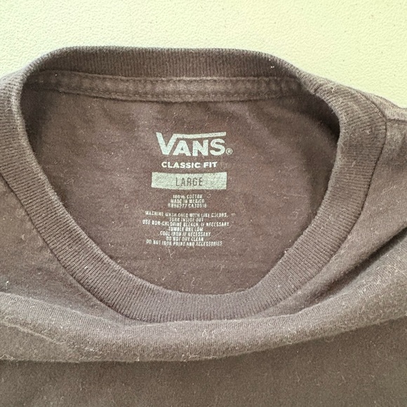 Vans Triple Logo Black Long Sleeve Tee - Picture 3 of 4